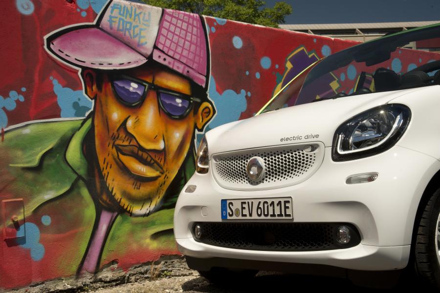 Детали экстерьера Smart ForTwo Prime Cabrio Electric Drive 2017 года  (WW) (фото 9 из 35)